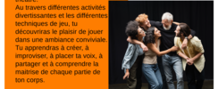 François Gaudemont  - Atelier théâtre pour adultes et ados 