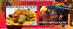 DOMINGOS IBÉRICOS : Repas spectacle bar tapas