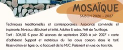 Mosaïque & Poésie - Les ateliers de  Gabrielle - 2026-2027