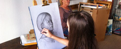 Miglena Auclair  -  Atelier de dessin d'après modèle vivant