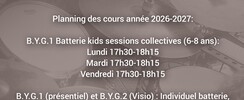 B.Y.G.-Build Your Groove - Cours de batterie et de basse