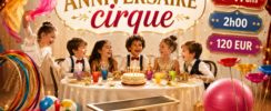 ANNIVERSAIRES pour vos enfants - sous forme d'un atelier du CIRQUE
