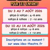 STAGE THEATRE POUR ENFANTS CET ÉTÉ LE PERREUX-SUR-MARNE